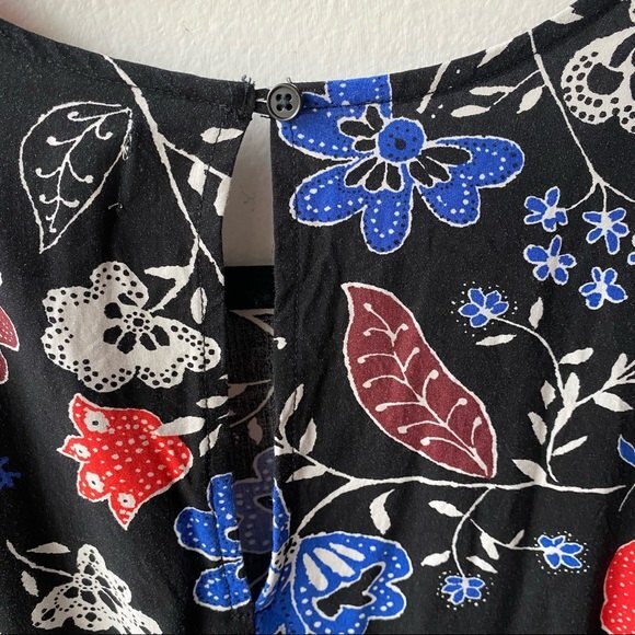 Old Navy Floral Mini Dress - Black, Blue, Red - Picture 4 of 6